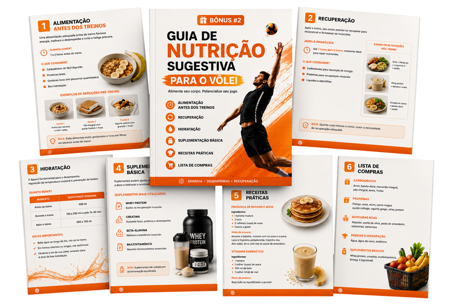 Guia de Nutrição Sugestiva para Atletas de Vôlei